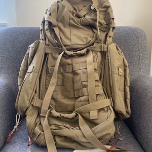 RUSH 100 60L Backcountry Backpack (New w/ Tags)  Kangaroo color, XL - 5.11 Brand